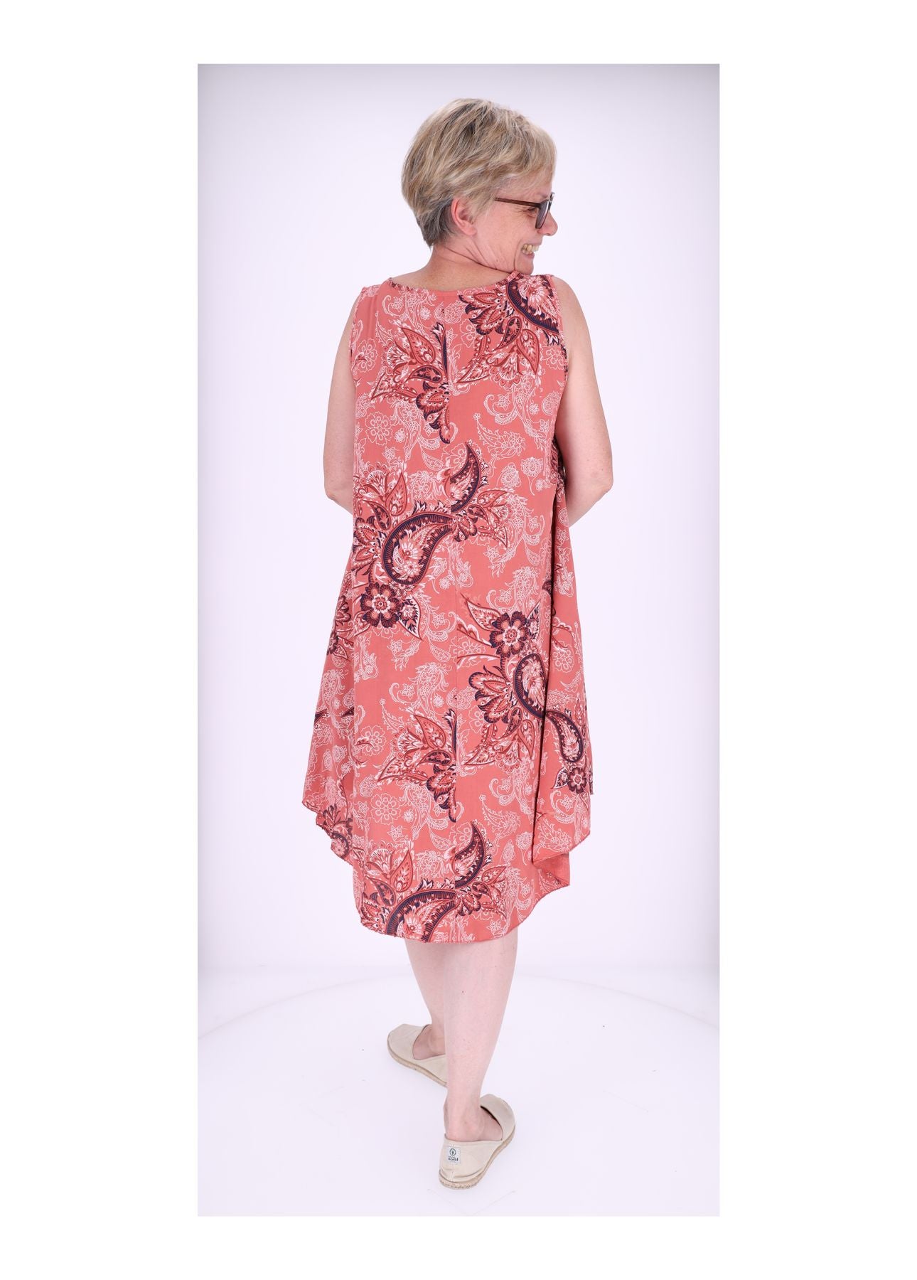 Trägerkleid AOP Paisseley