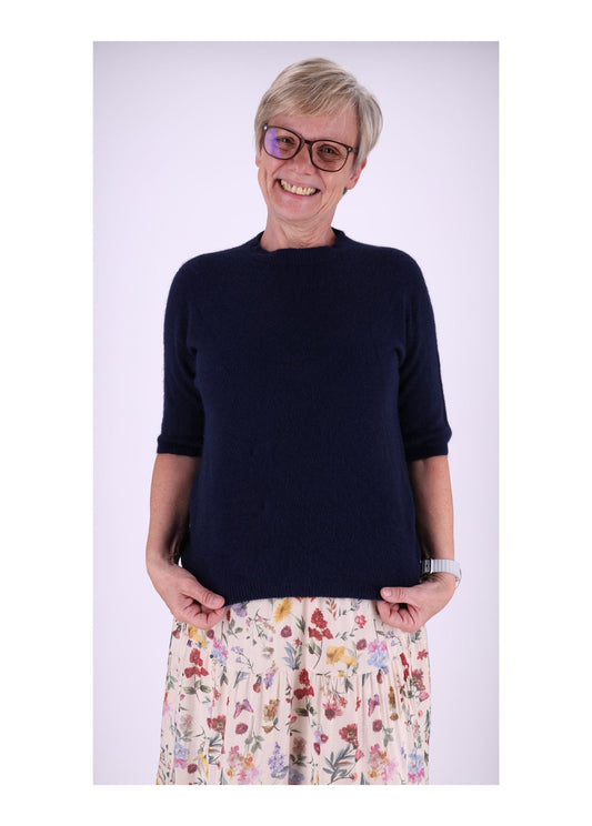 Strickpullover Damen kurzarm ohne Naht