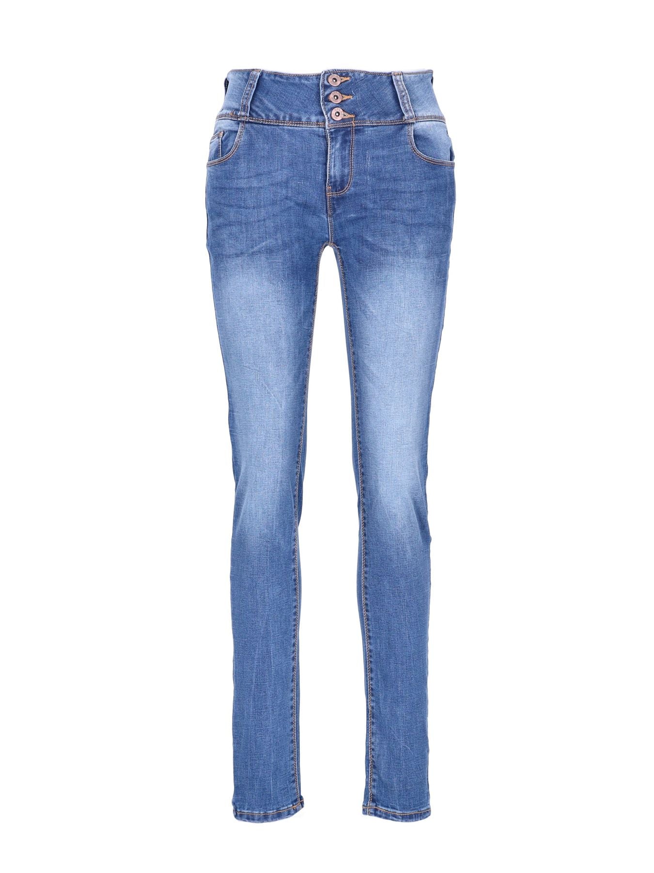 High Waist Jeans, 3 Buttons