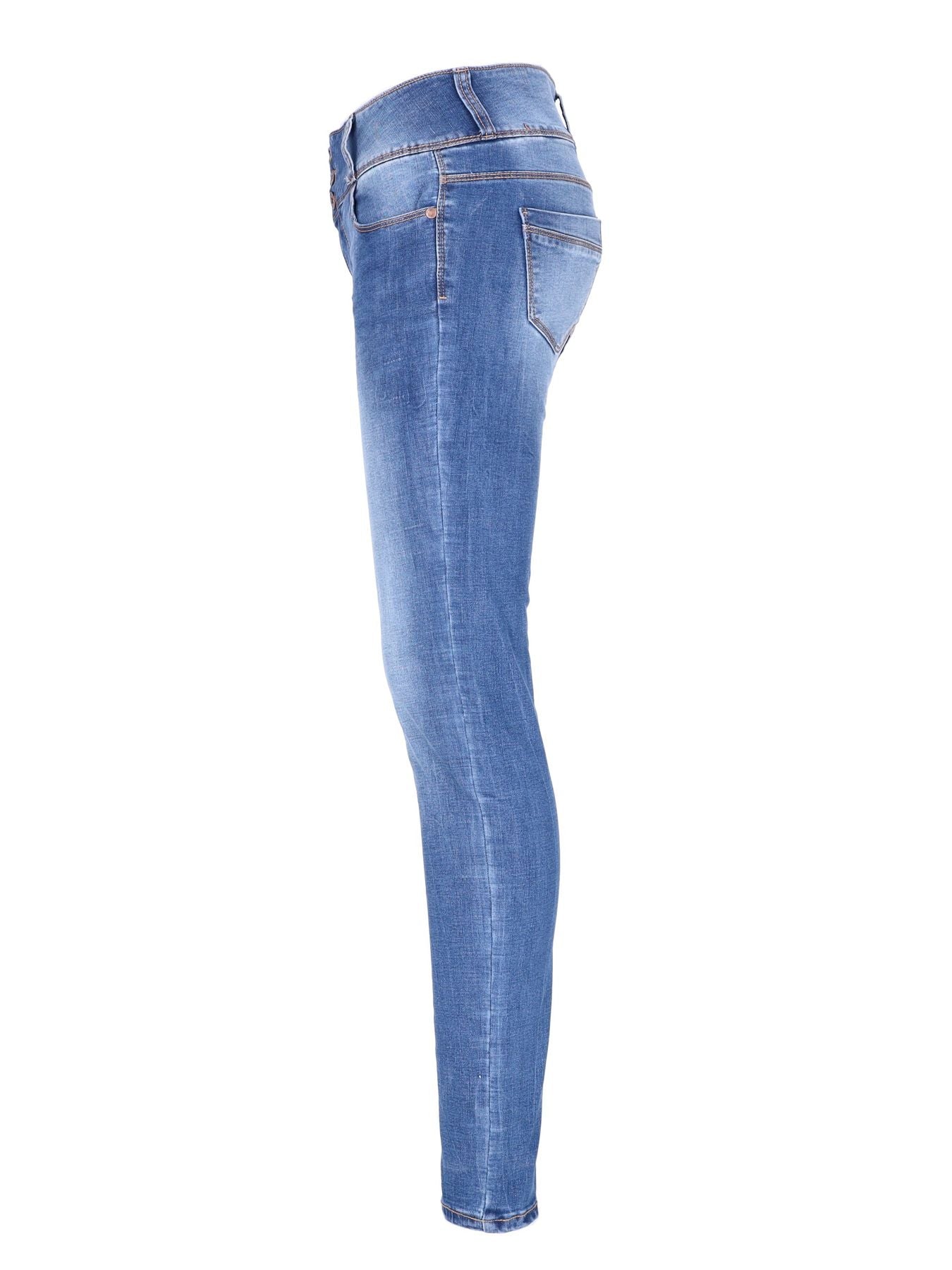 High Waist Jeans, 3 Buttons