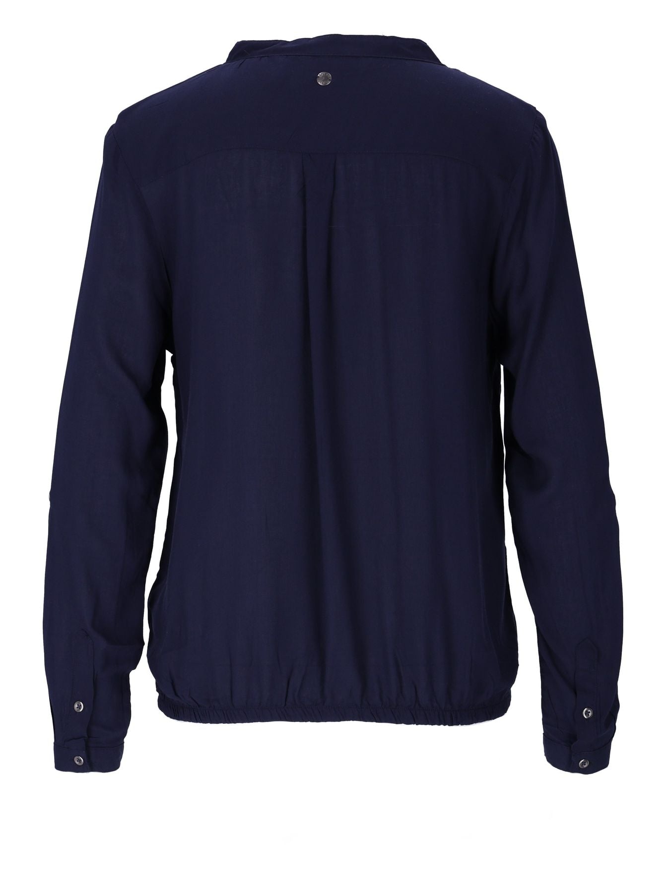 Bluse Damen Gummizug Uni