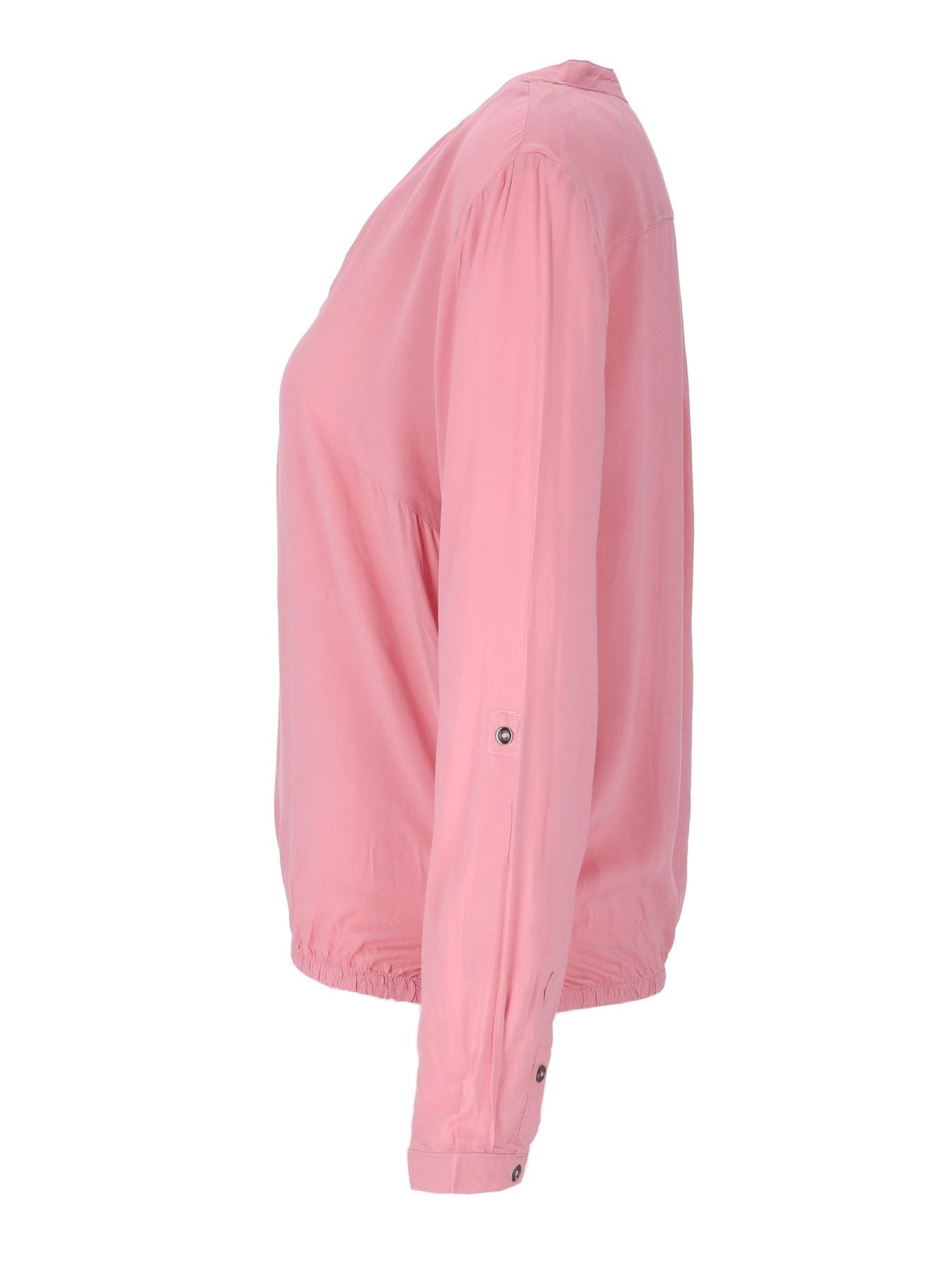 Bluse Damen Gummizug Uni