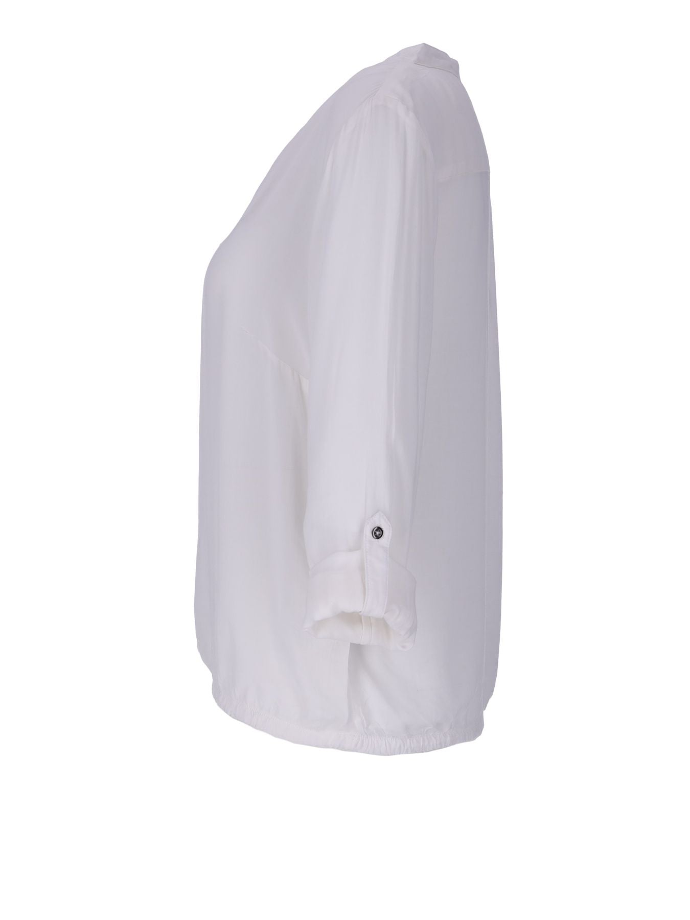 Bluse Damen Gummizug Uni