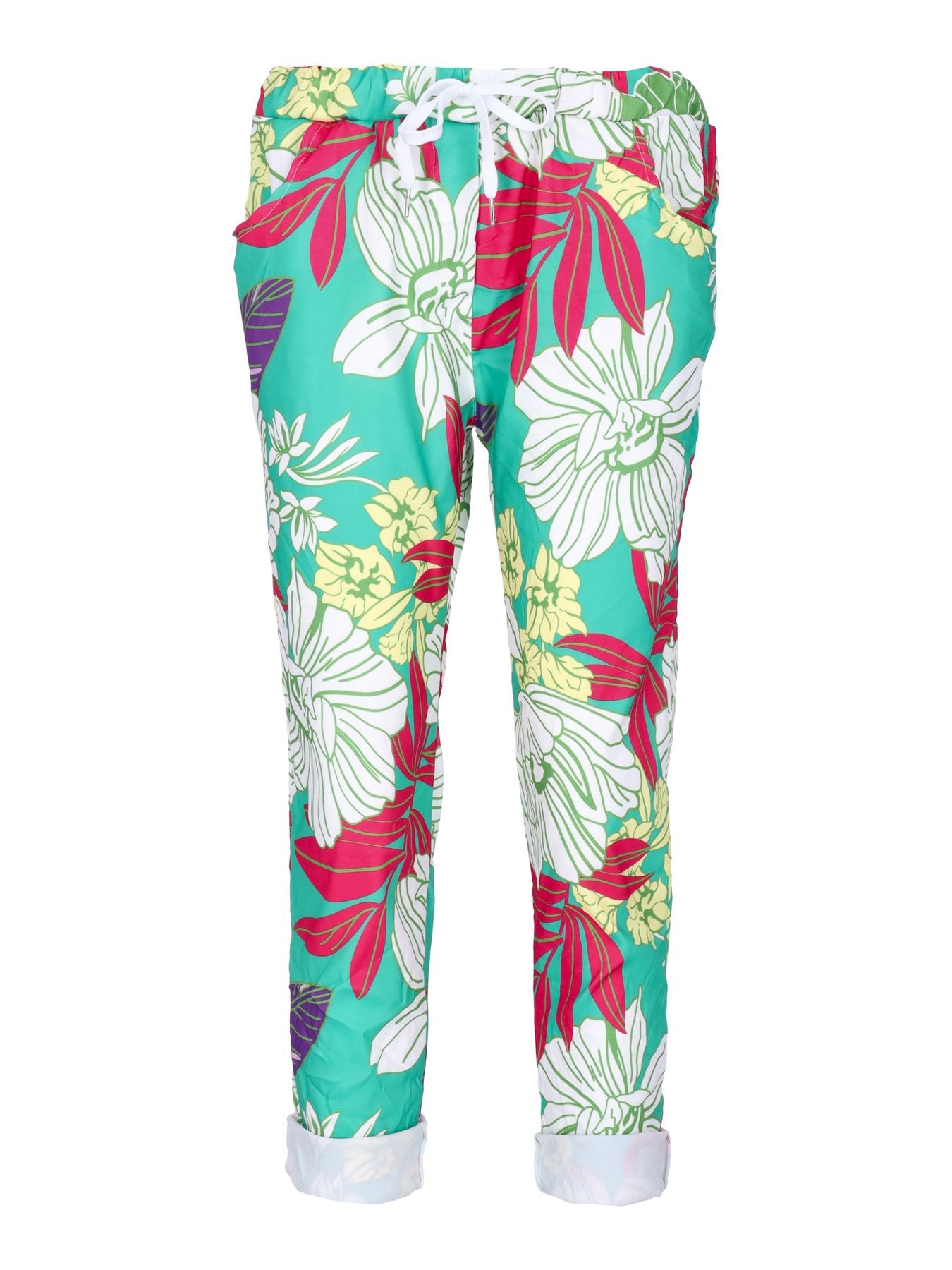 Da. Hose Joggingstyle Flower