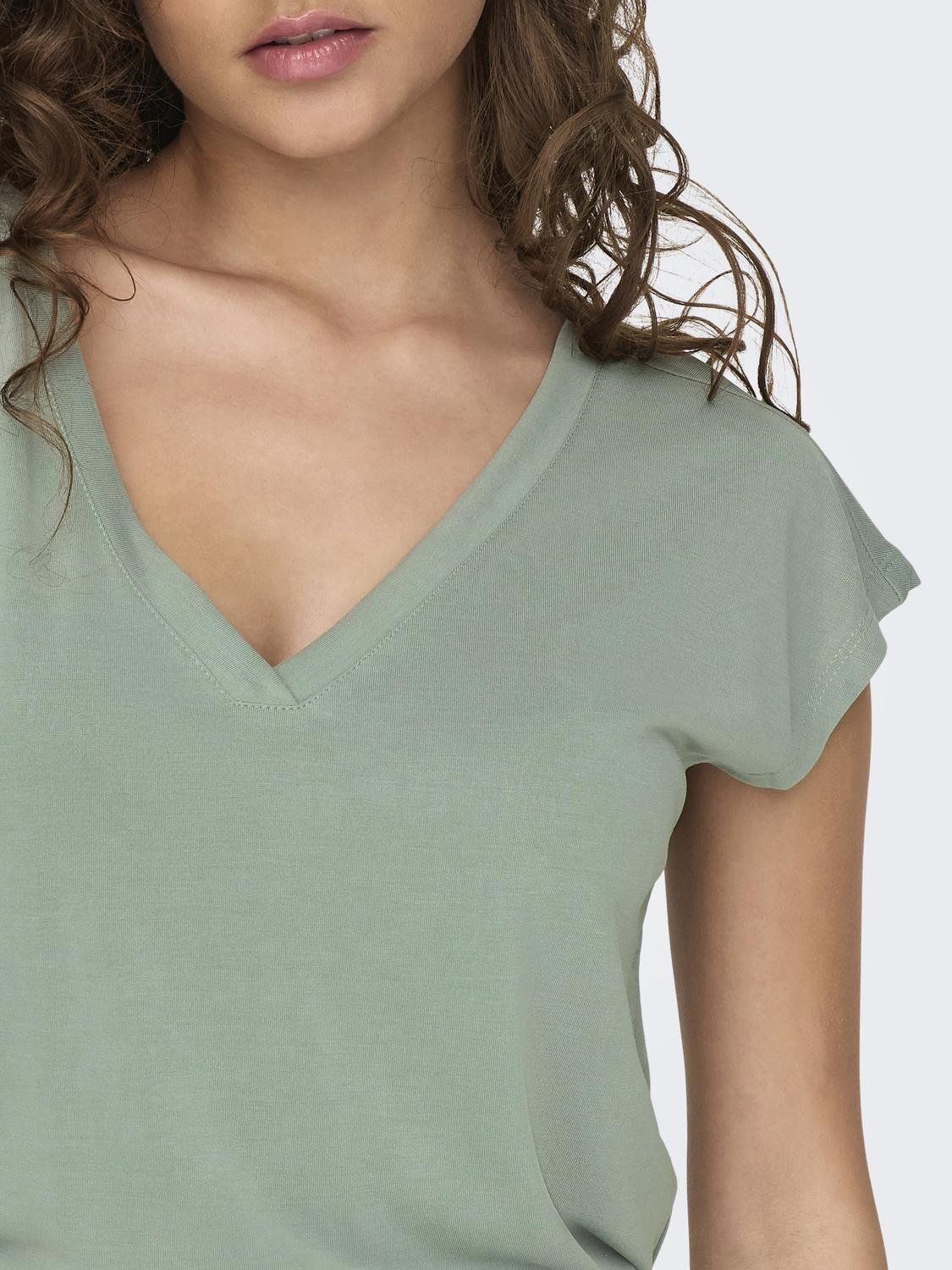Damen ONLFREE LIFE S/S MOD.V-NECK TOP