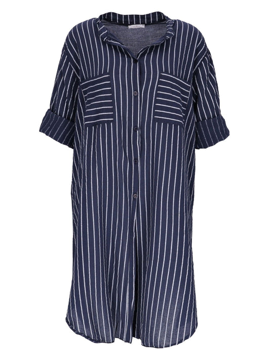 Longbluse Streifen
