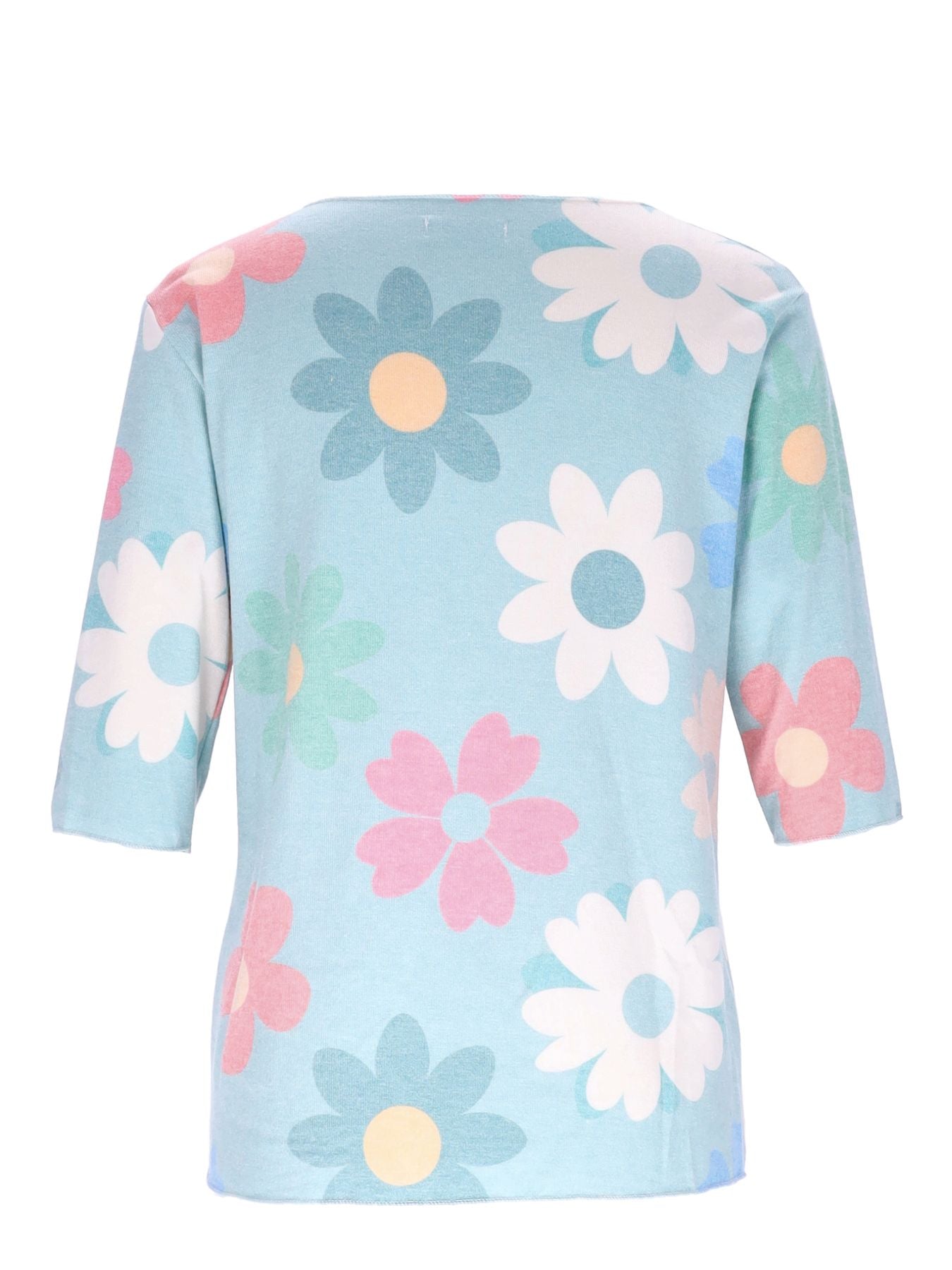 Damen T-Shirt Blumenprint