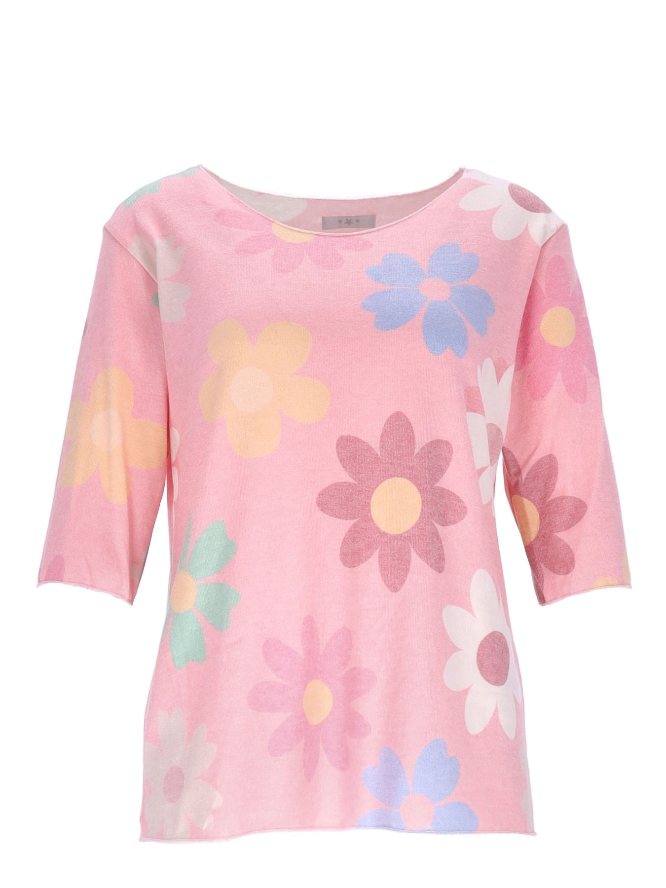 Damen T-Shirt Blumenprint