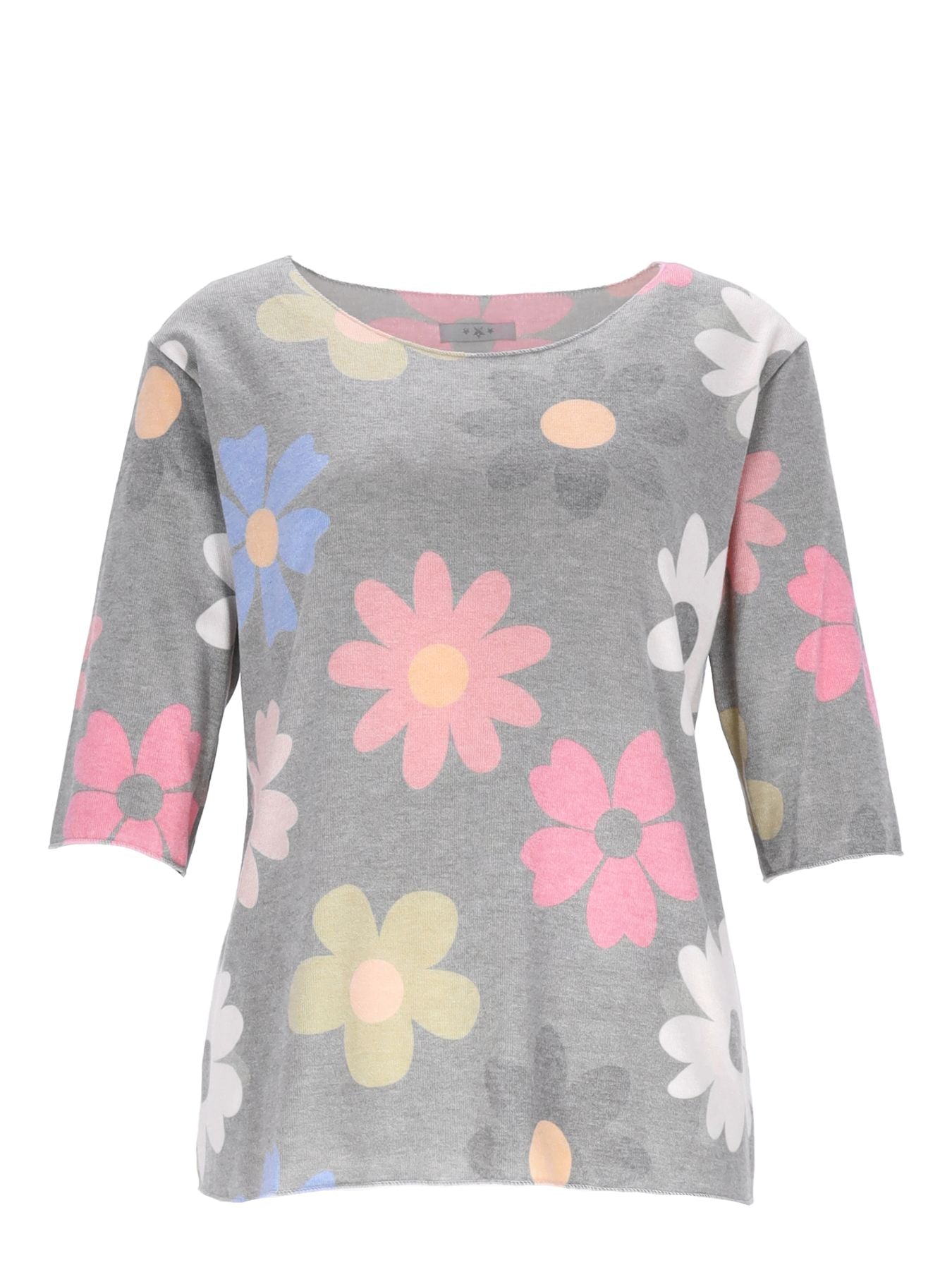 Damen T-Shirt Blumenprint