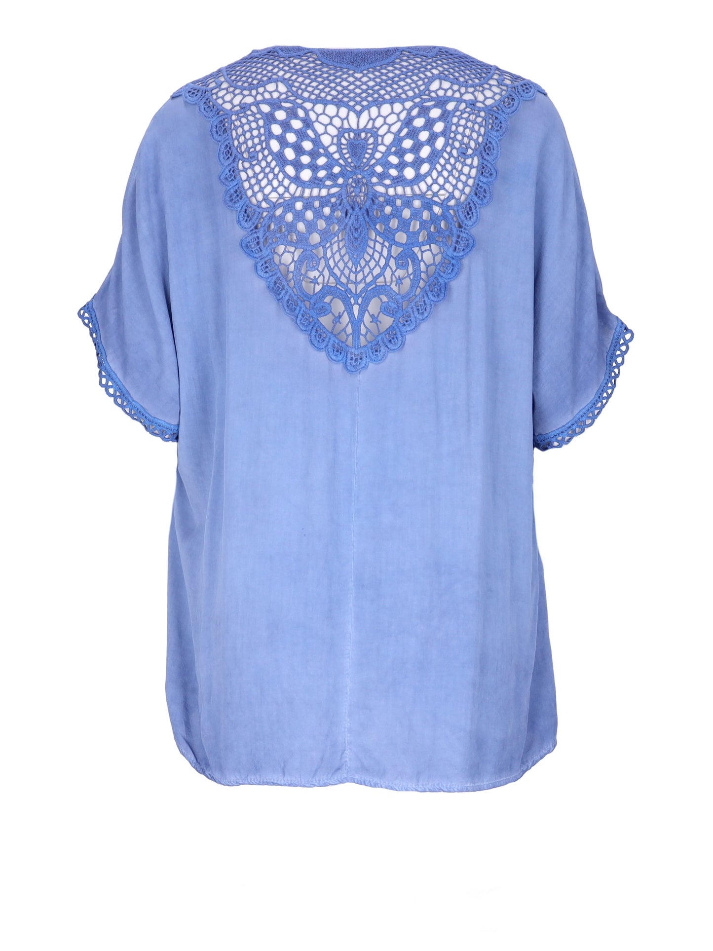 T-Shirt Raglan Ärmel Spitze