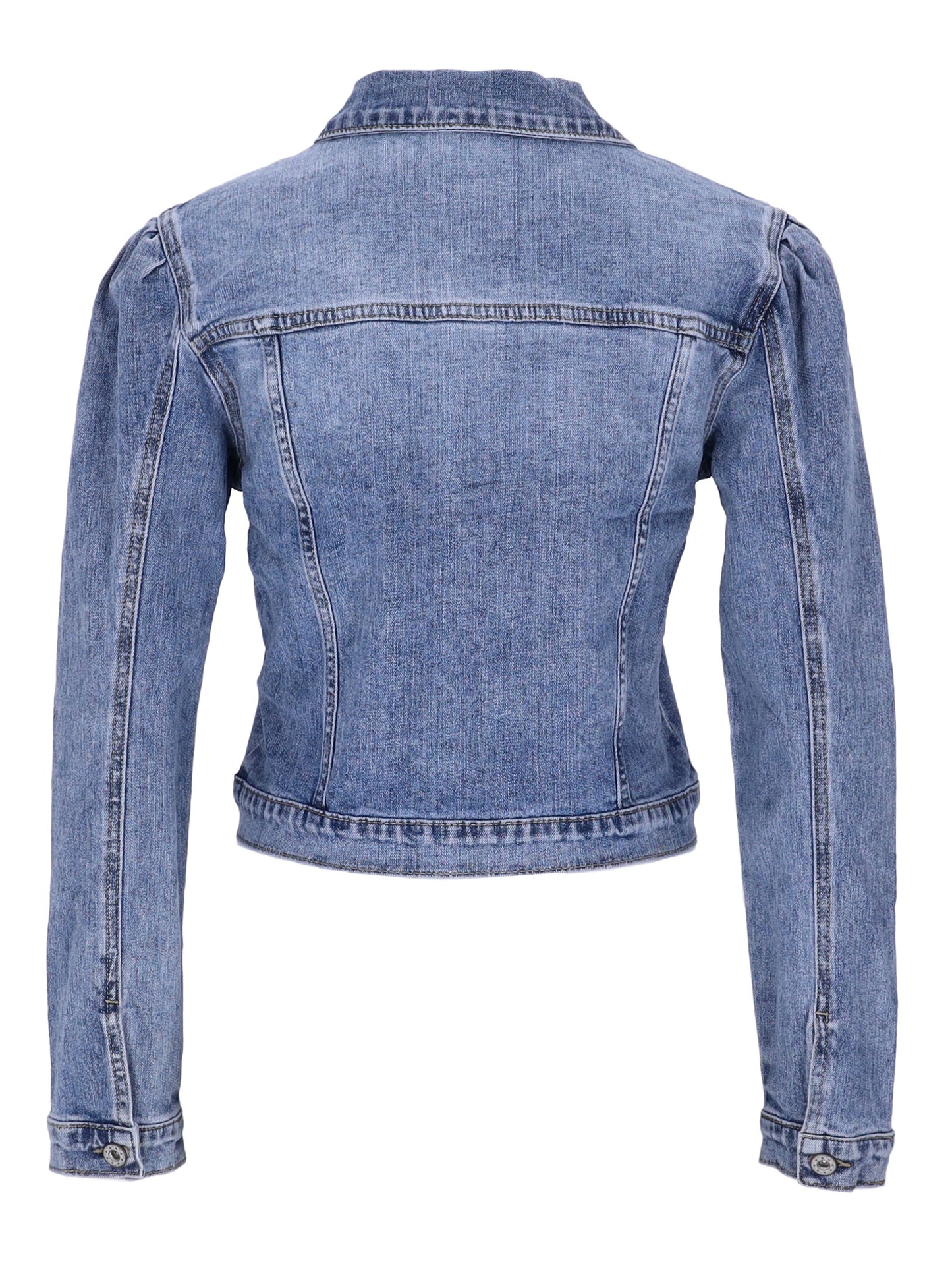 Jeansjacke Puffärmel