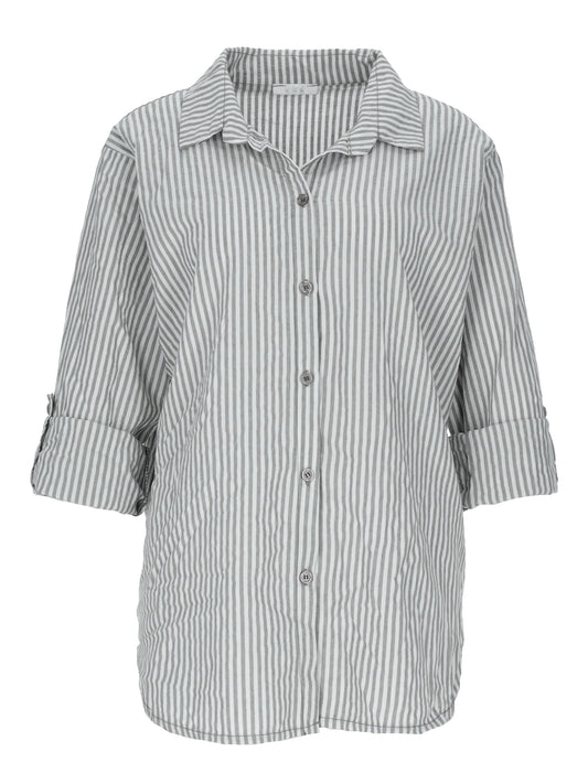 Bluse Streifen Krempelarm