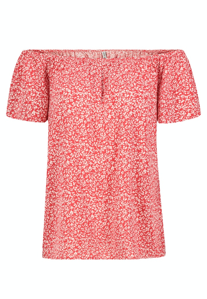 Bluse mit Carmenausschnitt