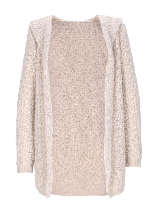 Strickjacke mit Kapuze