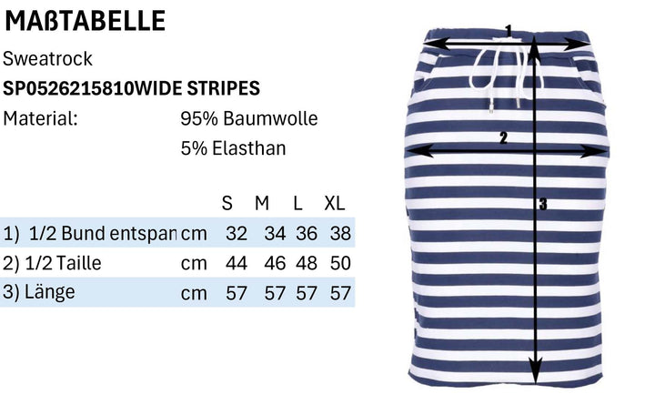 Rock breite Streifen