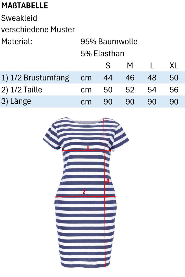Kleid schmale Streifen
