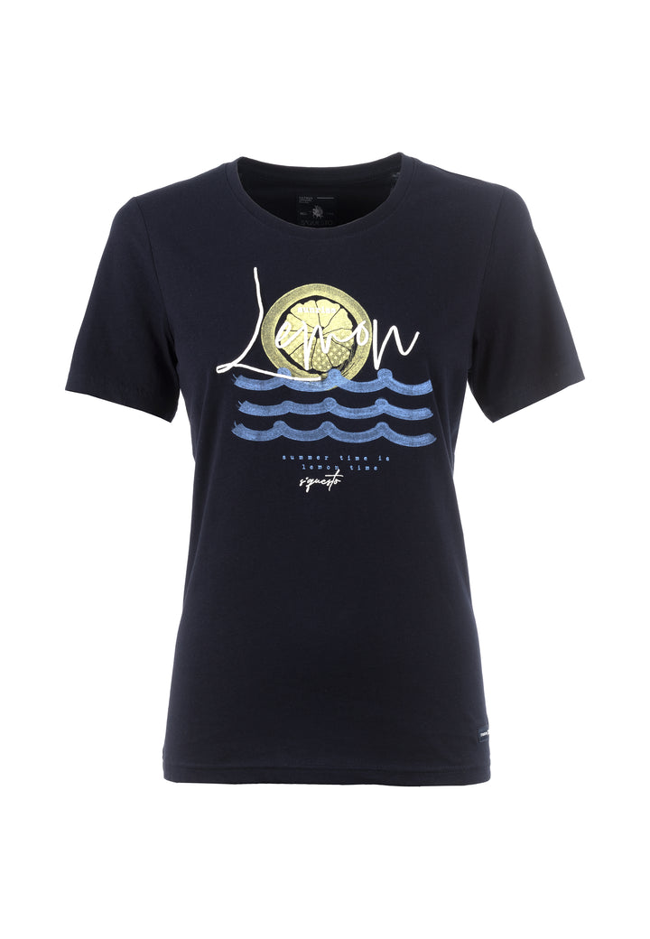 SOQUESTO Damen T-Shirt Baumwolle