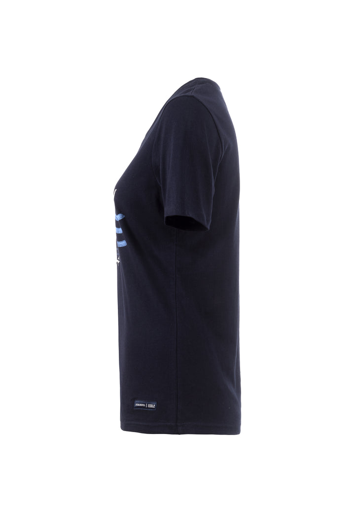 SOQUESTO Damen T-Shirt Baumwolle