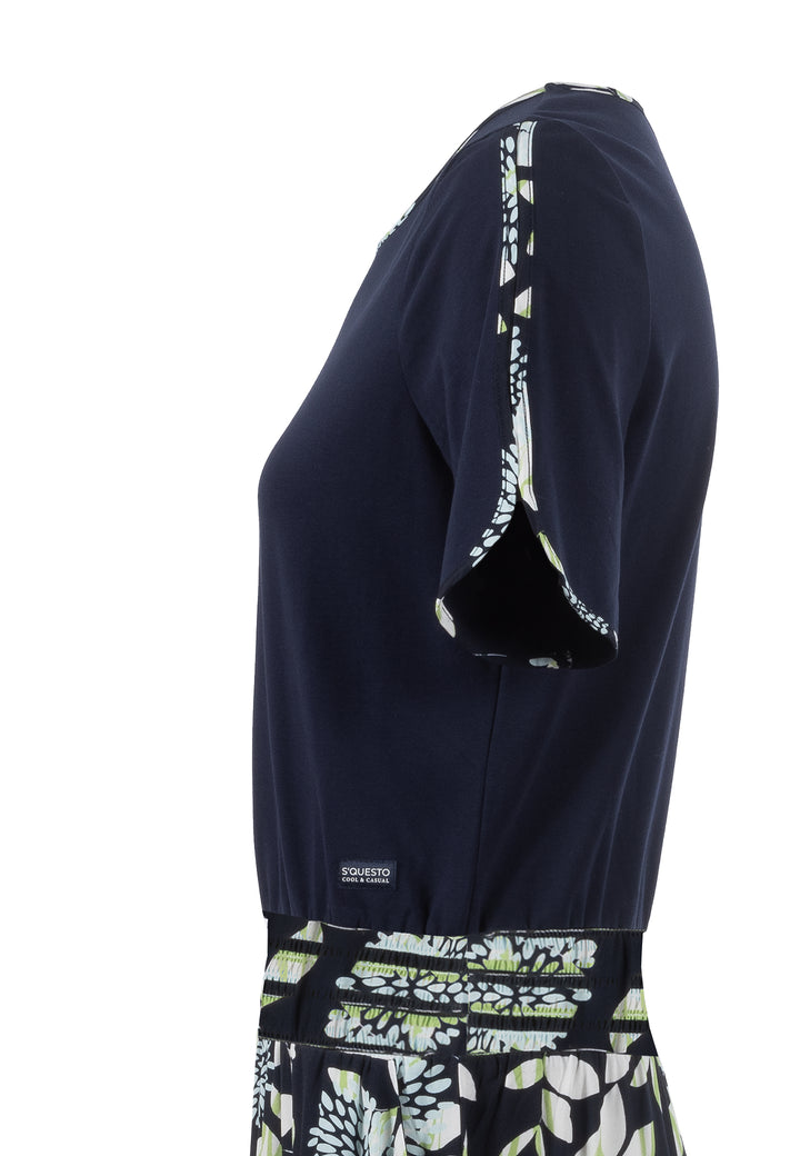 SOQUESTO Langes Kleid Damen Baumwolle