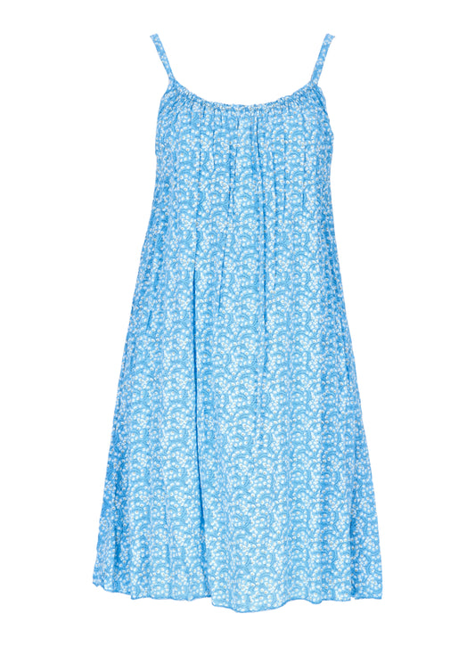 Kleid schmale Träger Streublumen