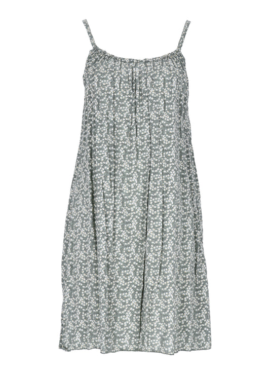 Kleid schmale Träger Streublumen