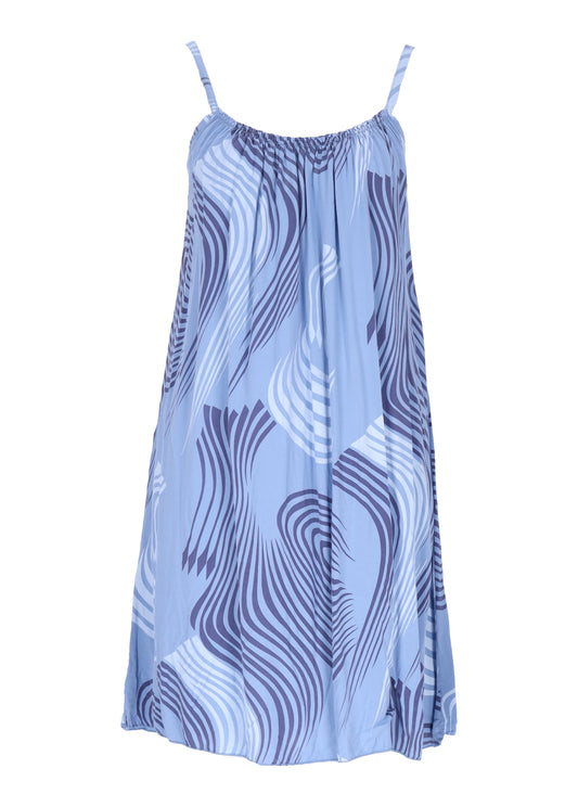 Kleid schmale Träger Wellen