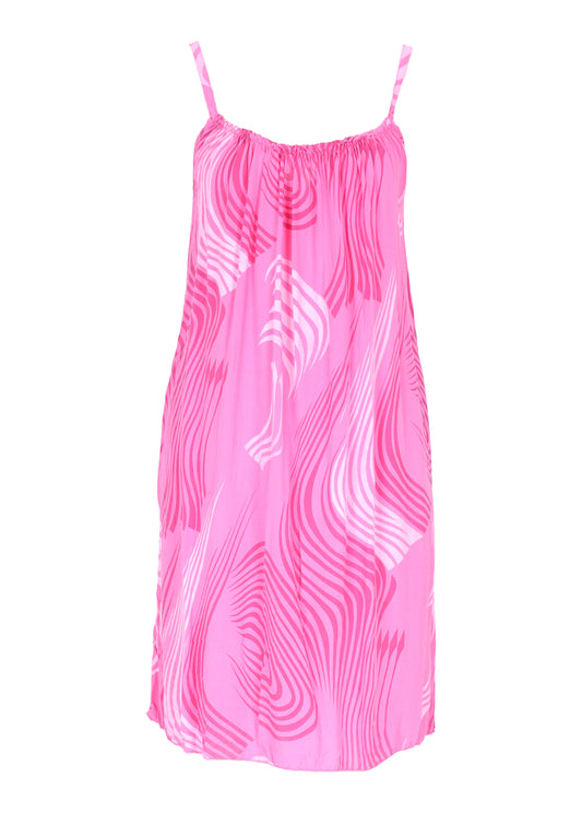 Kleid schmale Träger Wellen