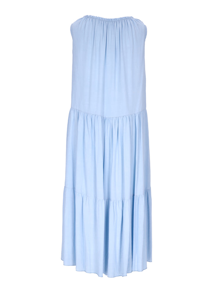 Splash of Color Midi Kleid ohne Ärmel