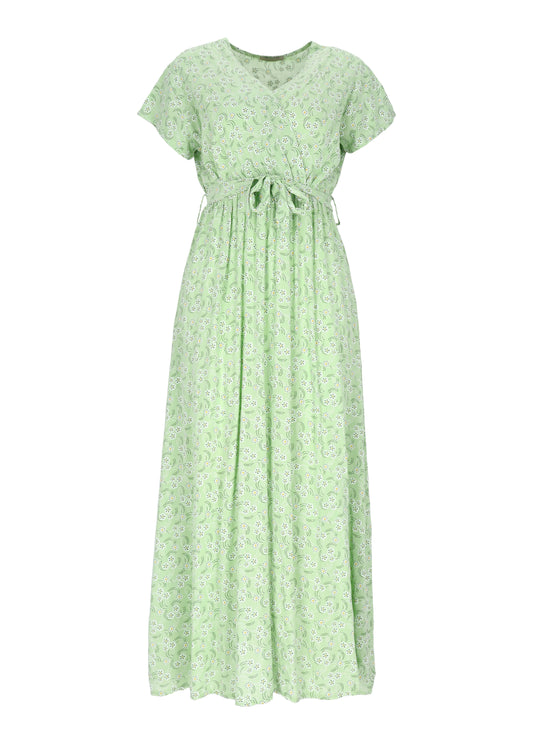 Kleid Wickeloptik Streublumen