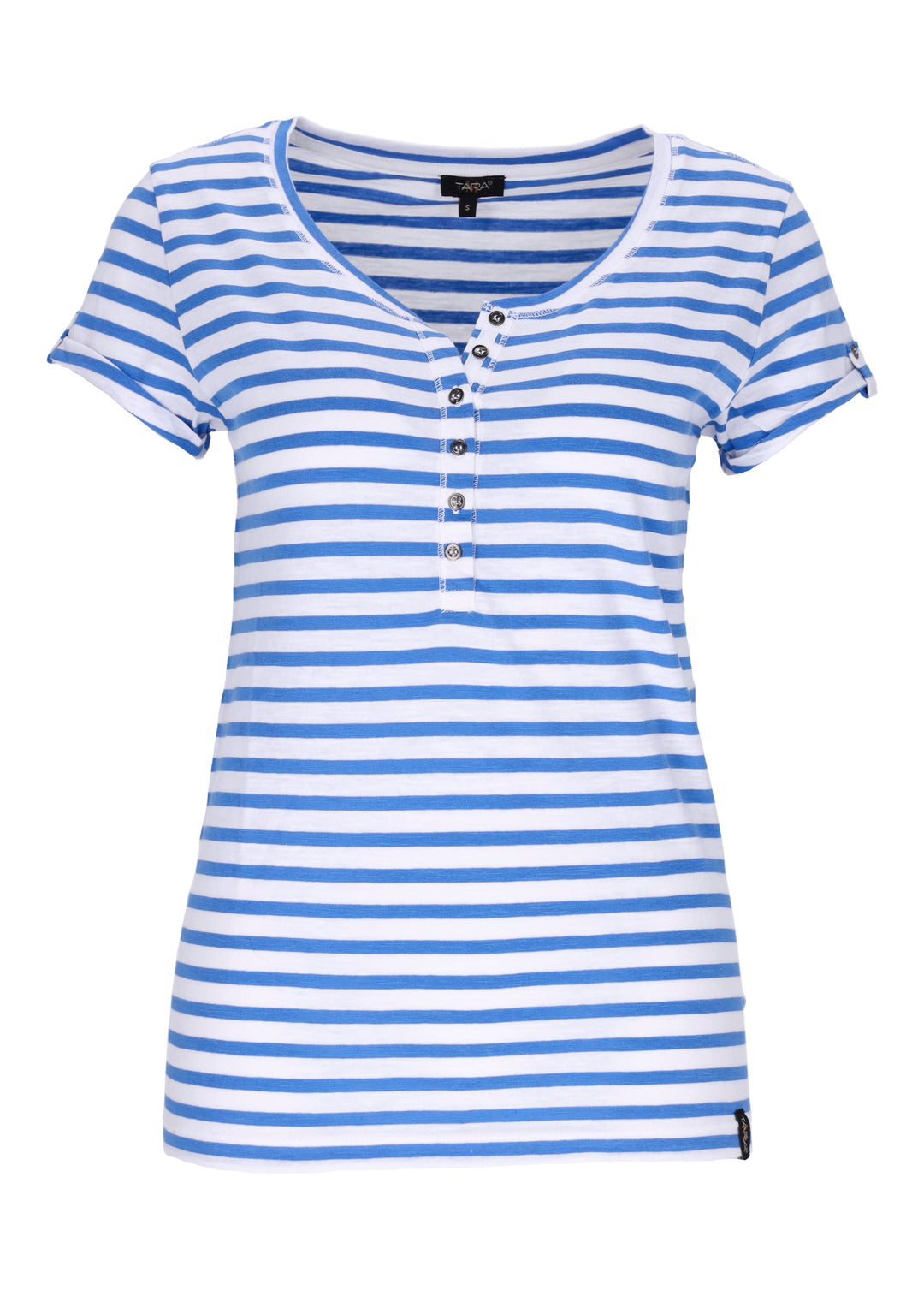 TARA M Damen T-Shirt gestreift