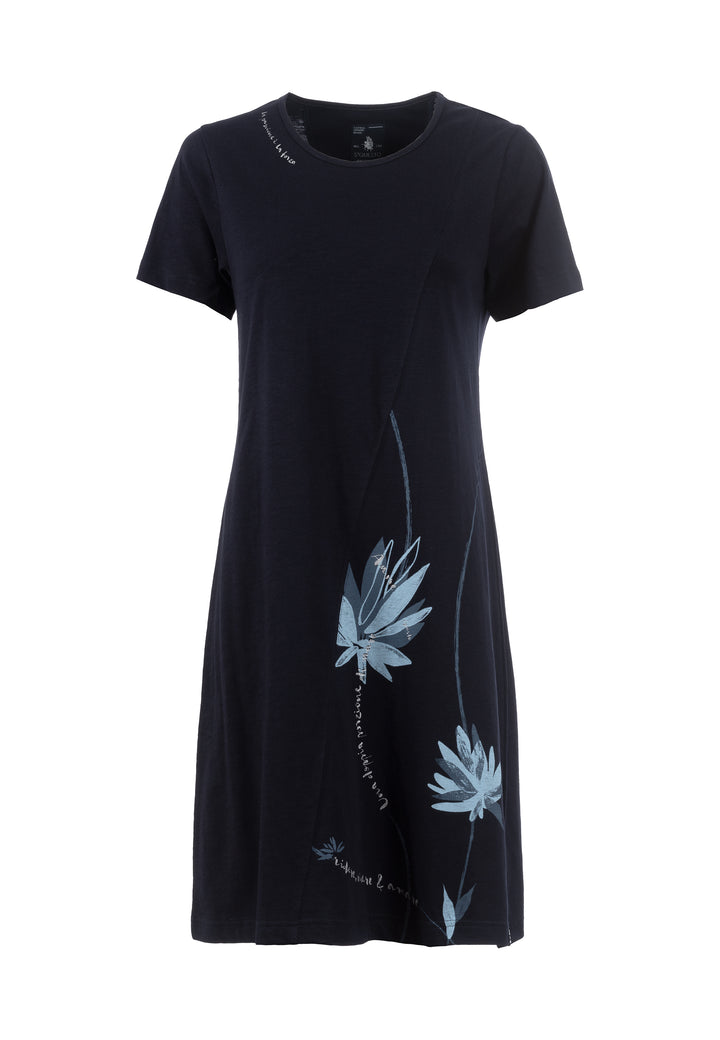 SOQUESTO Baumwoll-Kleid mit Blumendruck