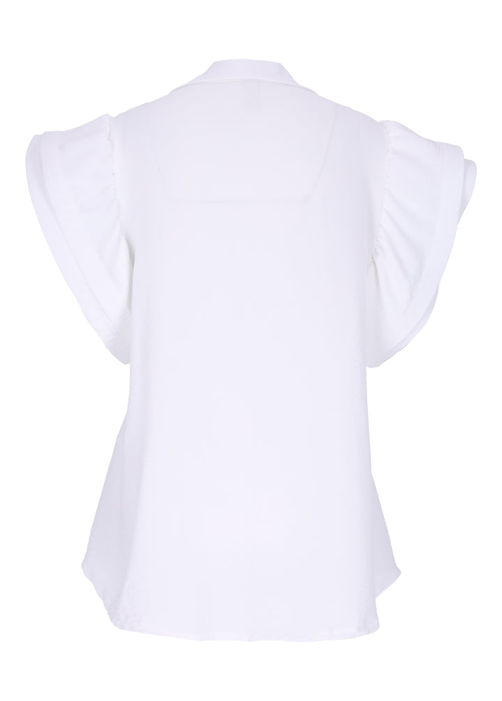 Blusentop Rüschenärmel