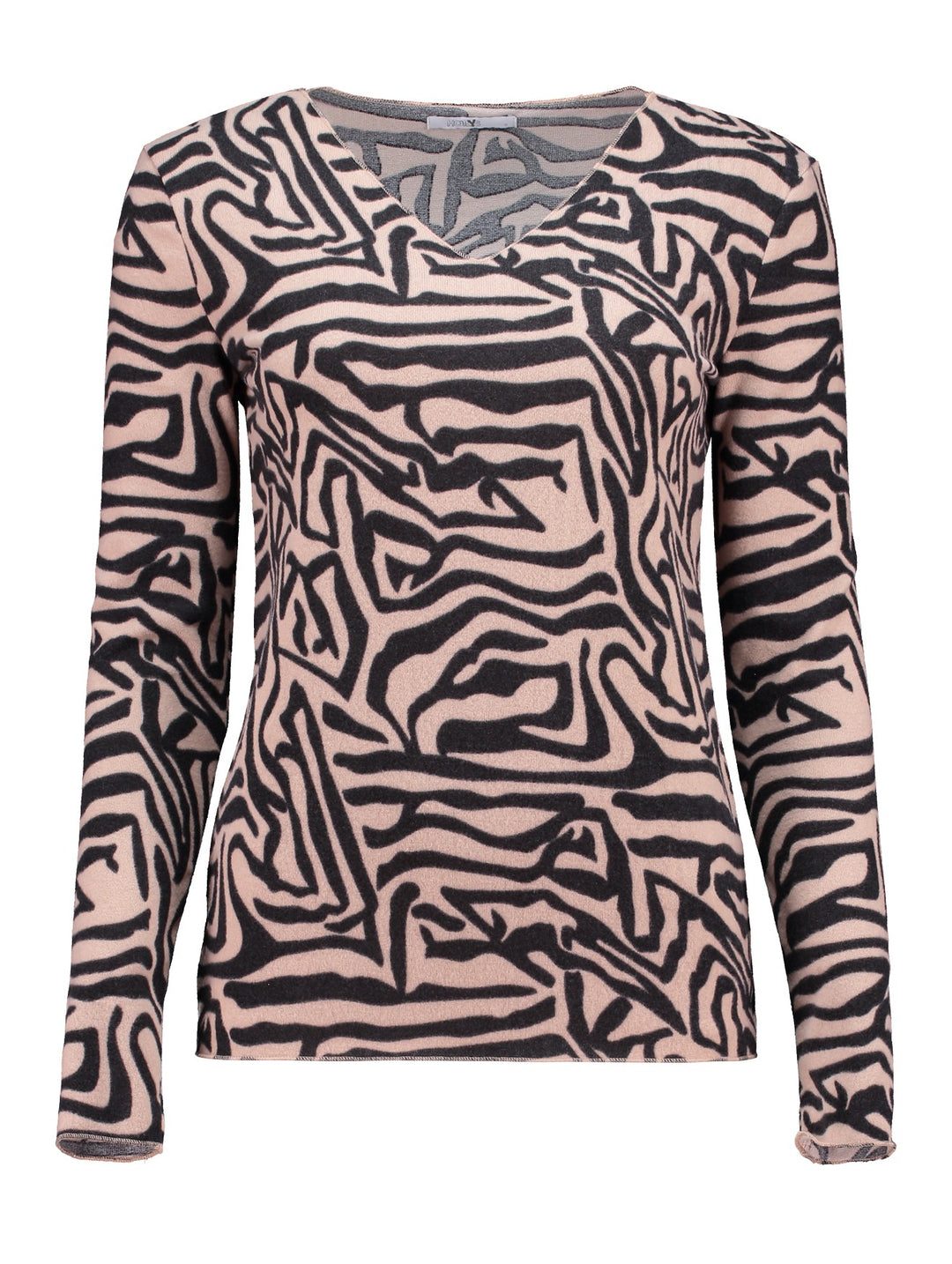 Hailys Langarm Shirt Damen beige
