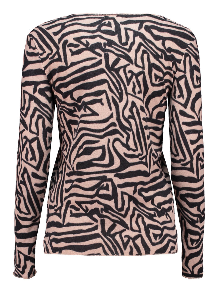 Hailys Langarm Shirt Damen beige