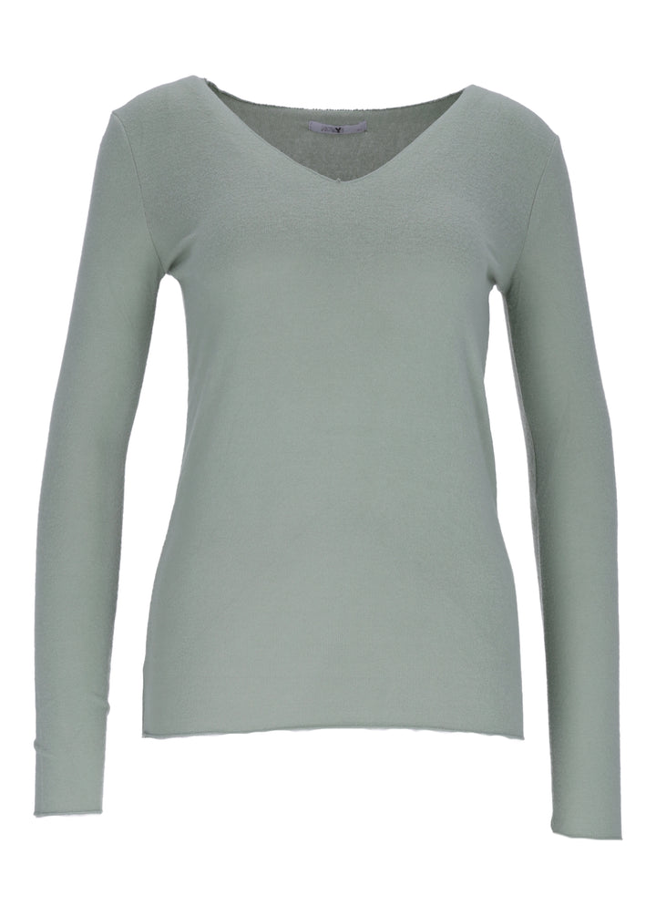 Hailys Langarm Shirt Damen beige