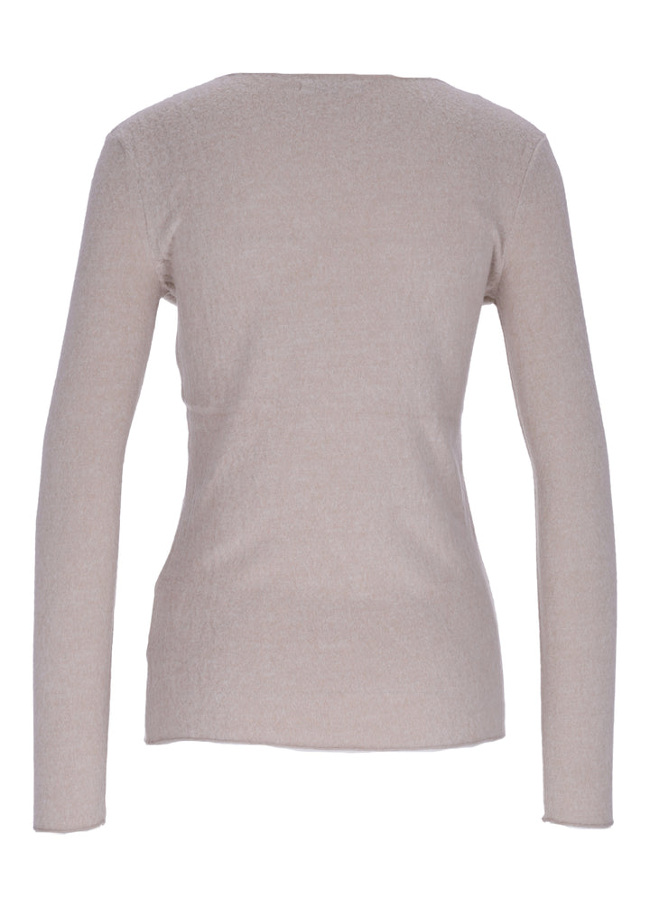 Hailys Langarm Shirt Damen beige