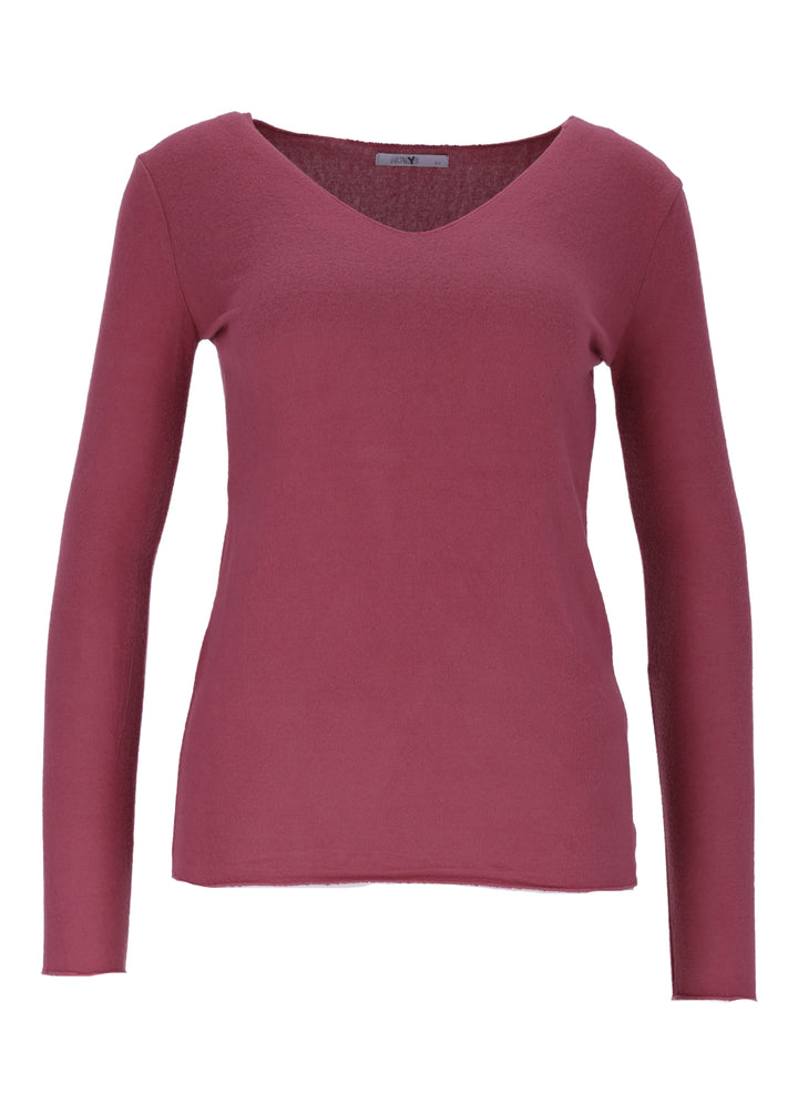 Hailys Langarm Shirt Damen beige