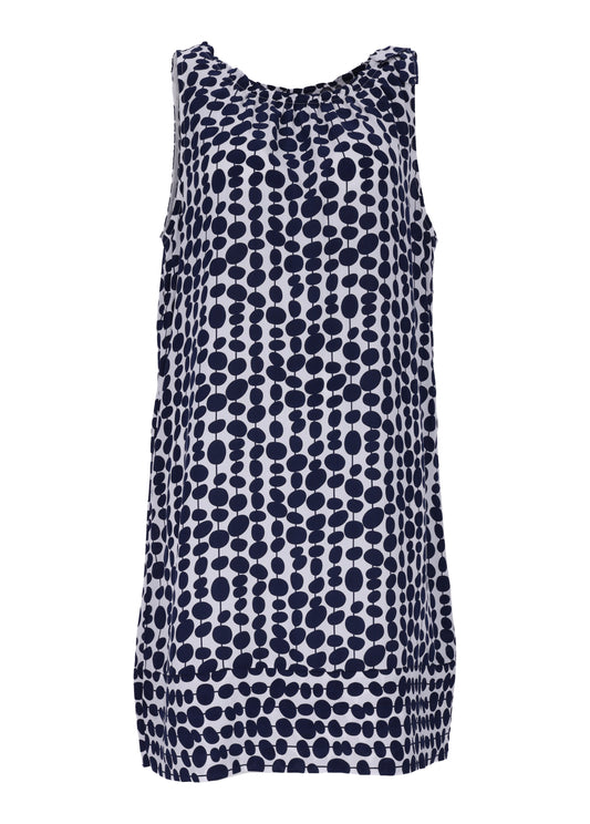Trägerkleid AOP Punkte
