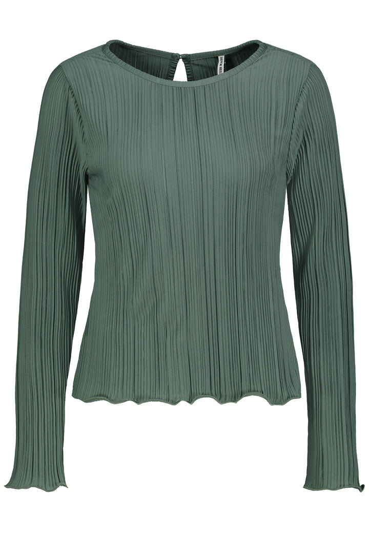 Authentic Style Plisee Shirt Langarm