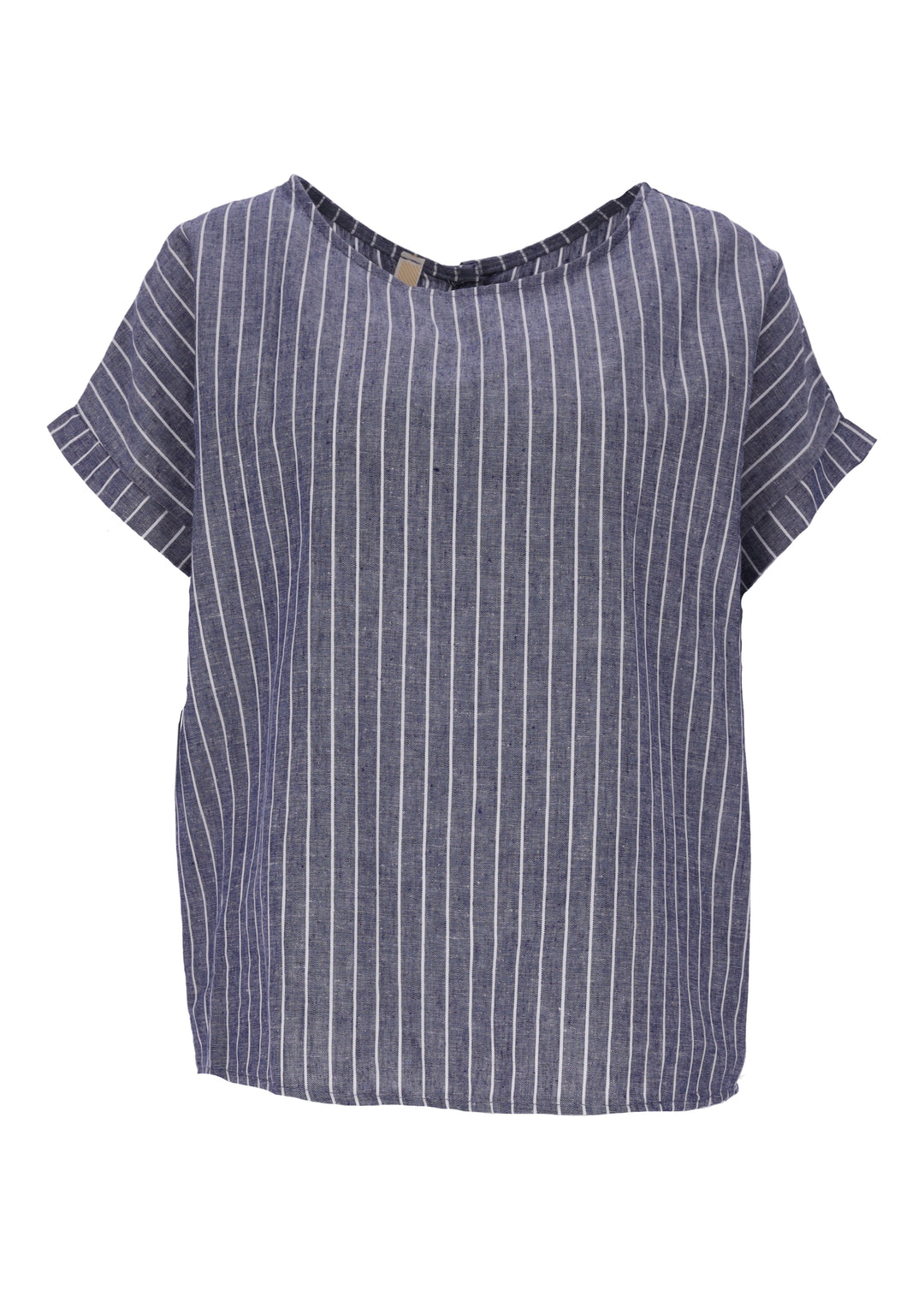 Splash of Color Leinen T-Shirt Streifen
