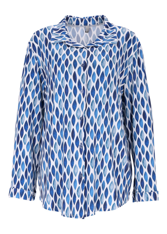 Bluse Langarm Print