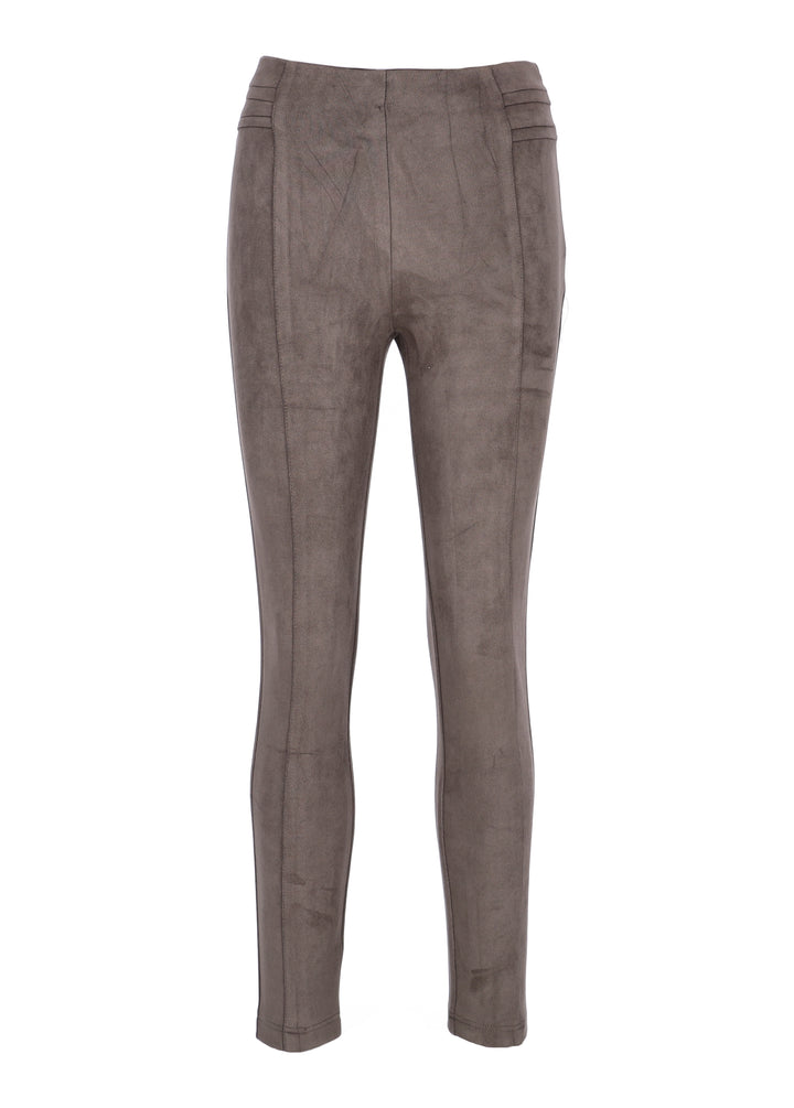 Hailys Leggings Damen Wildlederimitat