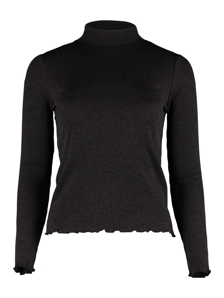 Hailys Langarmshirt Damen Gerippt