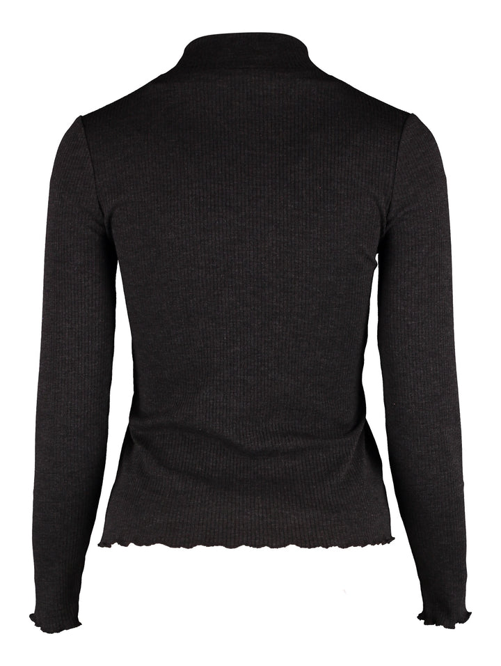 Hailys Langarmshirt Damen Gerippt