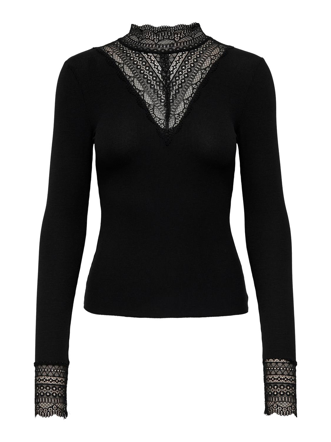 Damen Spitzen Shirt