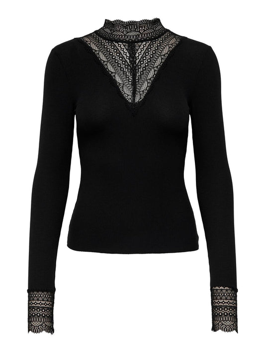 Damen Spitzen Shirt