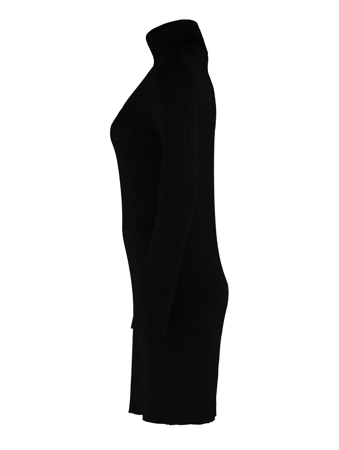 Hailys Feinripp-Kleid mit Rollkragen