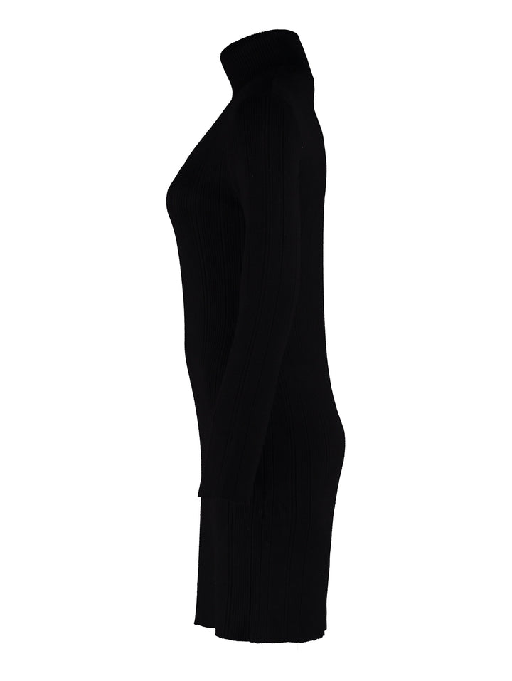 Hailys Feinripp-Kleid mit Rollkragen