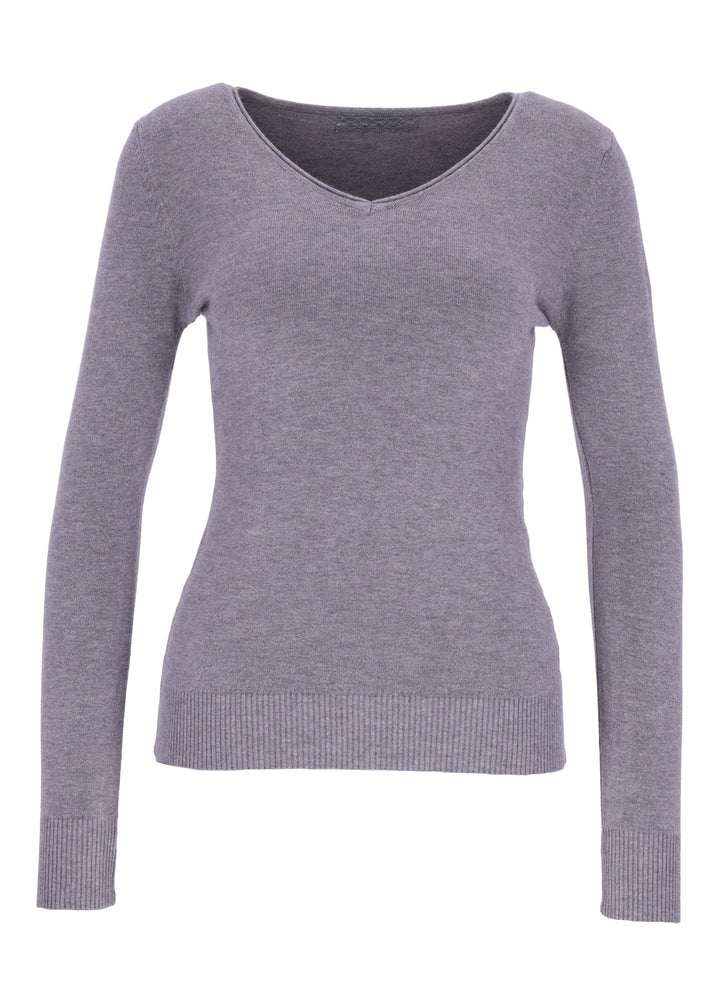 Strickpullover Damen V-Ausschnitt