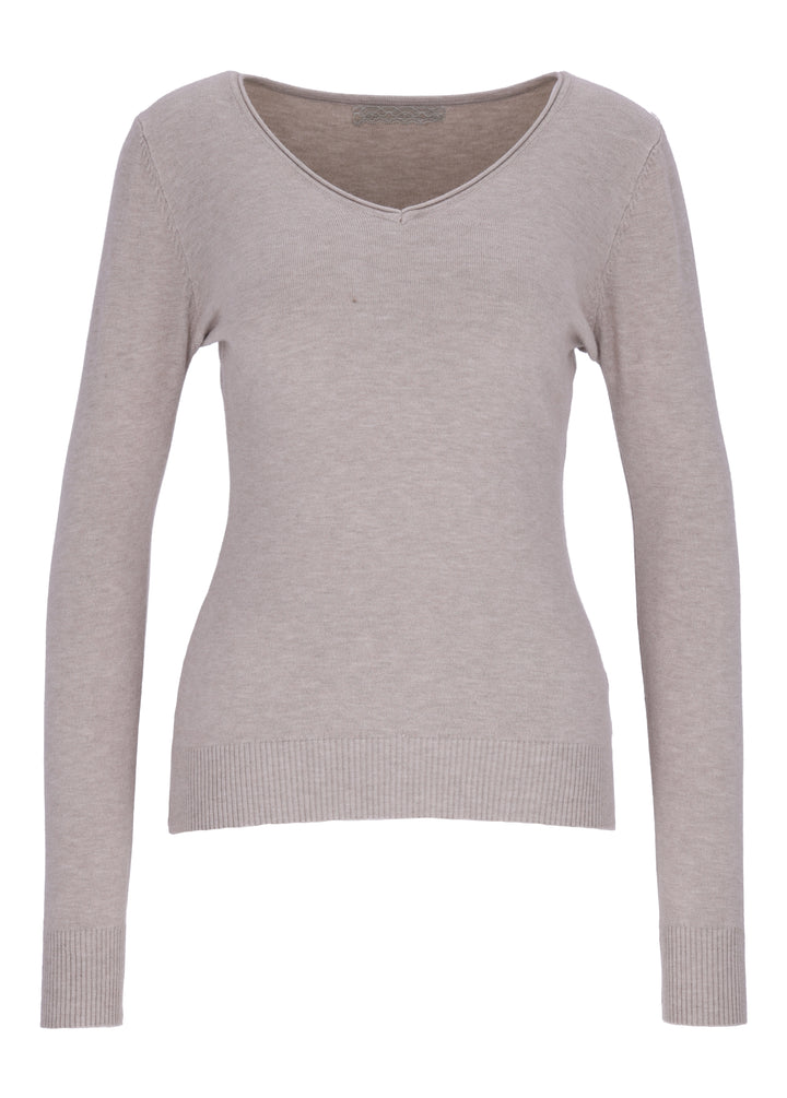 Strickpullover Damen V-Ausschnitt